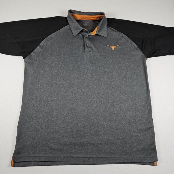 Champion University of Texas Longhorns Gray Polo Mens XL UTA NCAA Football UT - Picture 1 of 15